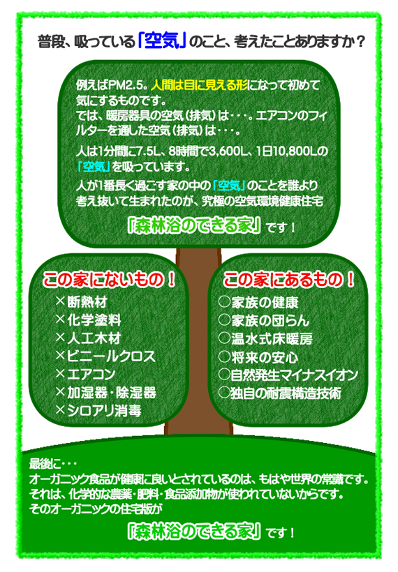 森林浴のできる家とは